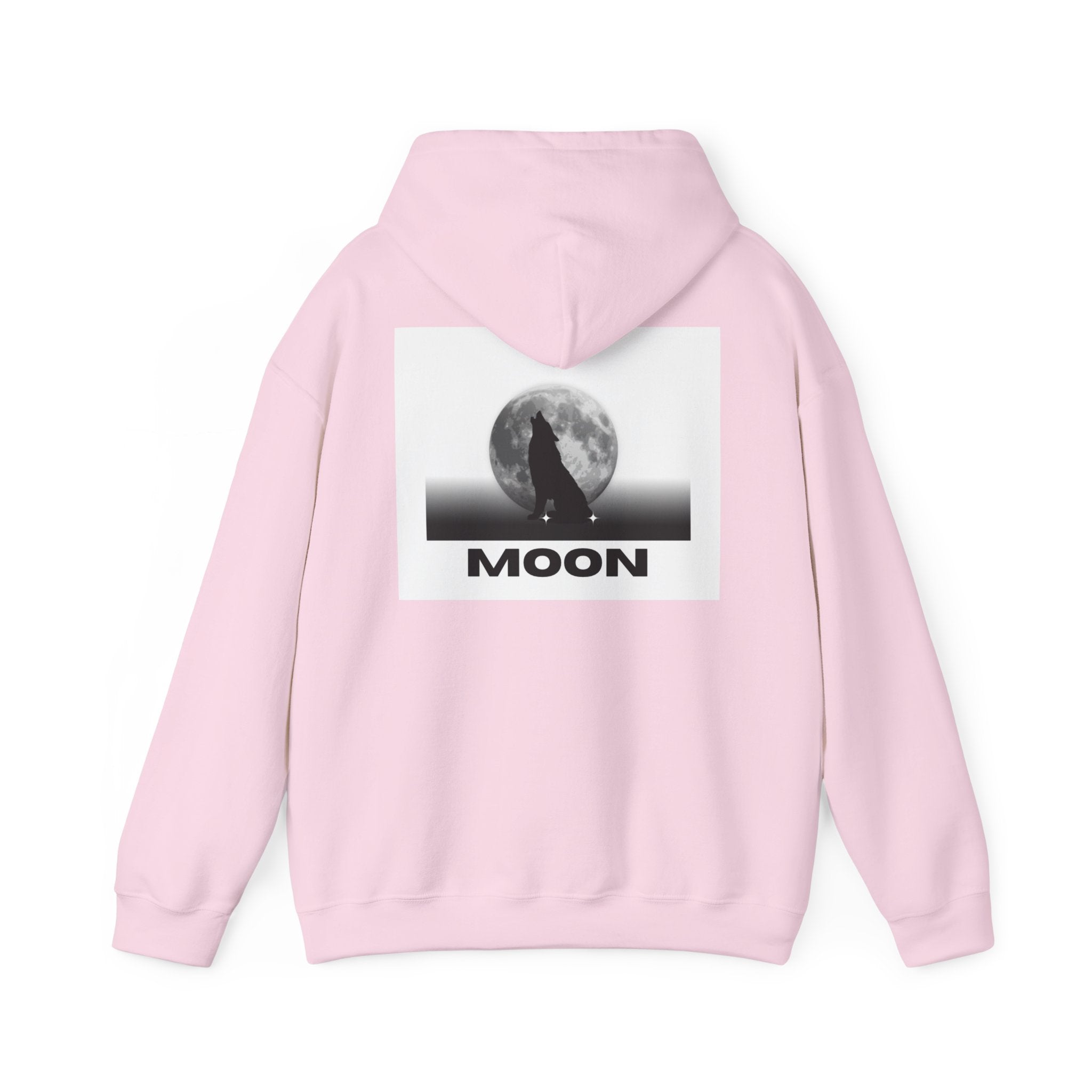 Moon Wolf Hoodie - Silhouette Moon Graphic Sweatshirt