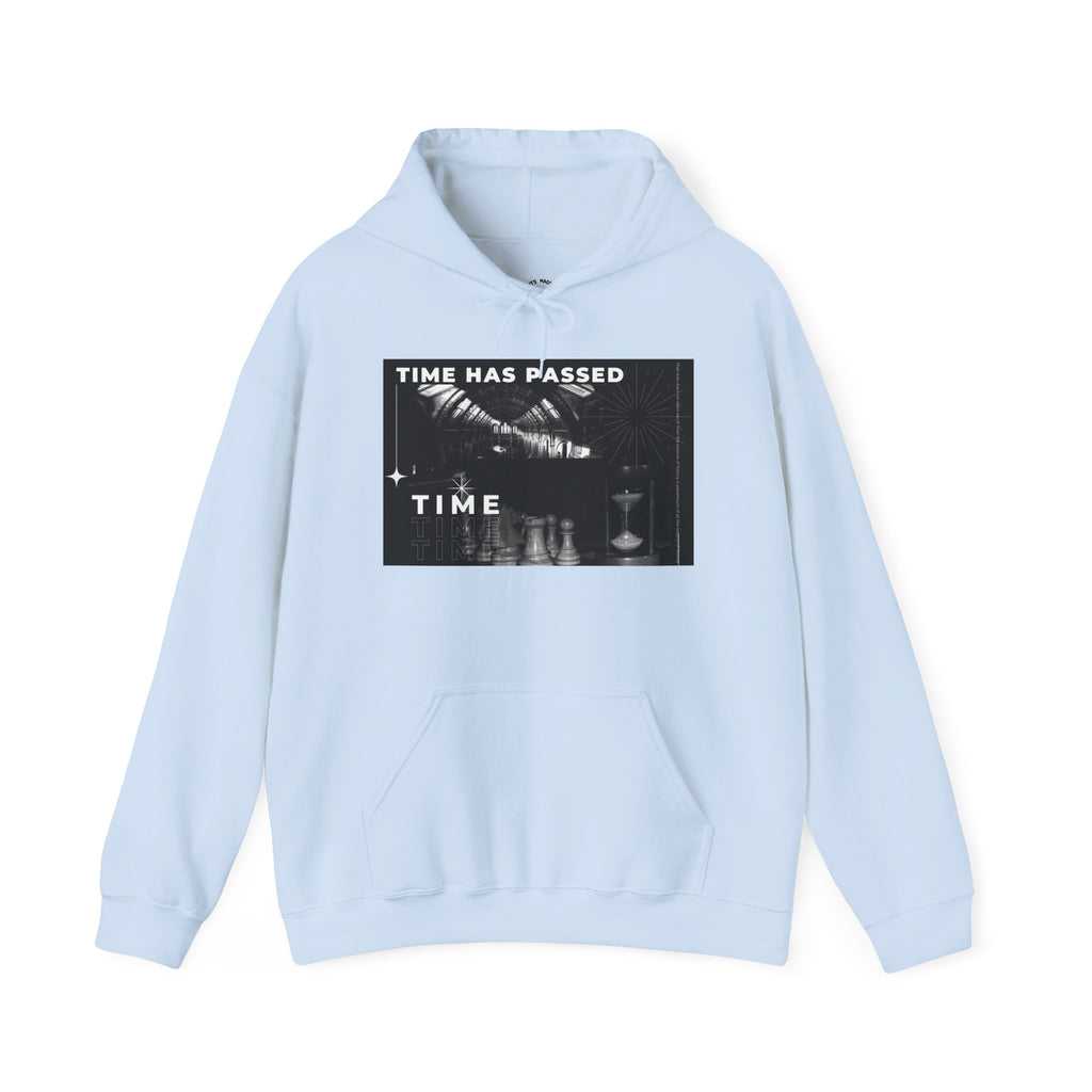 Time Has Passed Hoodie — Vintage Chess Graphic Hooded Sweatshirt
