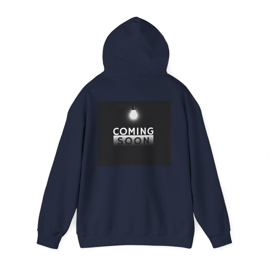 Coming Soon Hoodie - Minimal Neon Sign Pullover