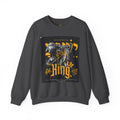 King Lion Crewneck Sweatshirt — 'King' Graphic Pullover for Bold Streetwear