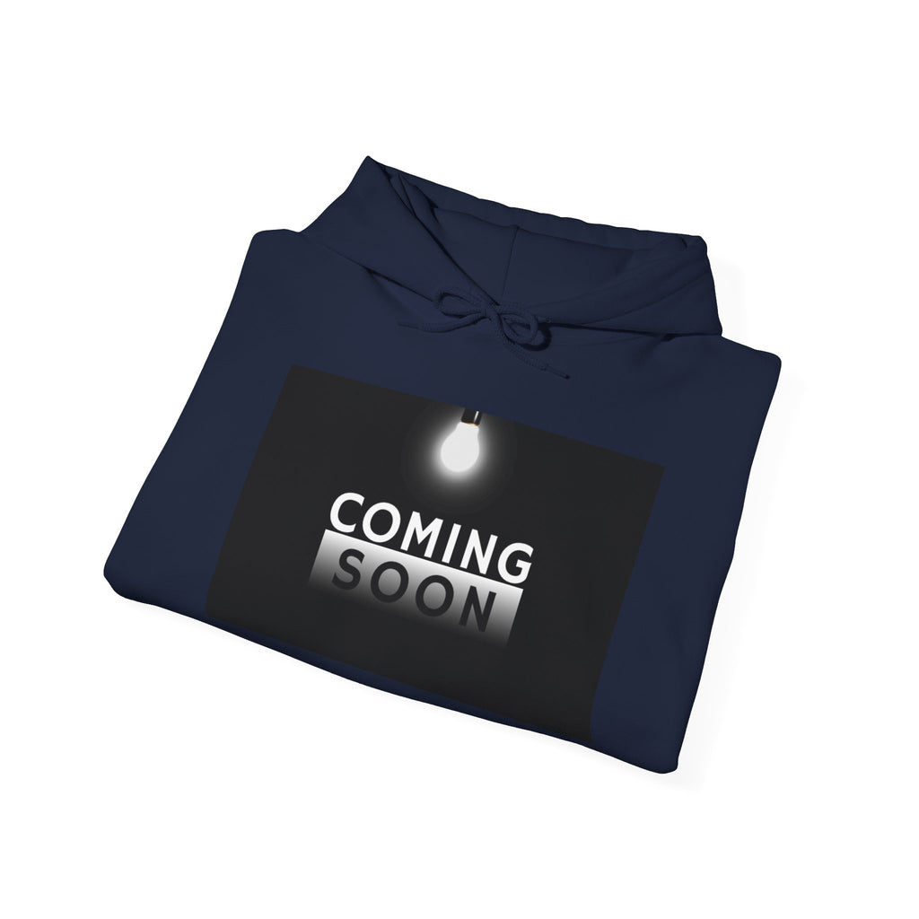 Coming Soon Hoodie - Minimal Neon Sign Pullover