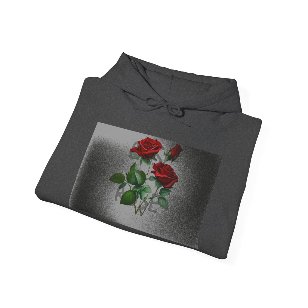 Rose Bloom Hoodie — Vintage Red Roses Graphic Pullover