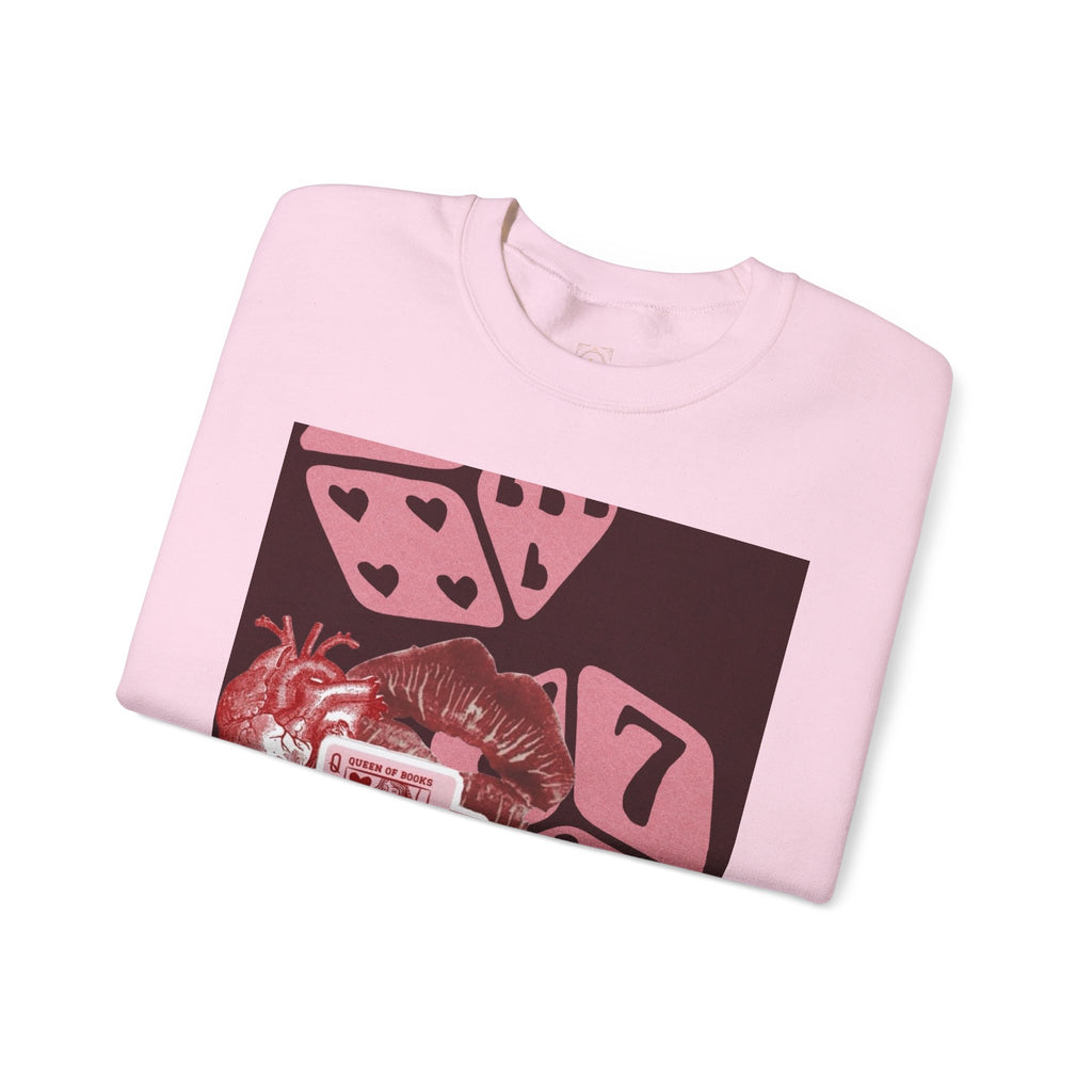 Lucky Heart Dice Crewneck Sweatshirt — 'Legaciess' Logo Back