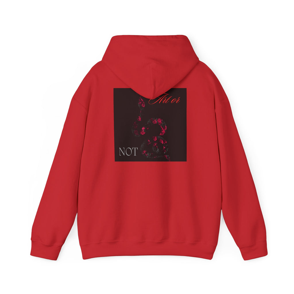 Hoodie — Gothic Red Roses 'Not Mine' Graphic Pullover