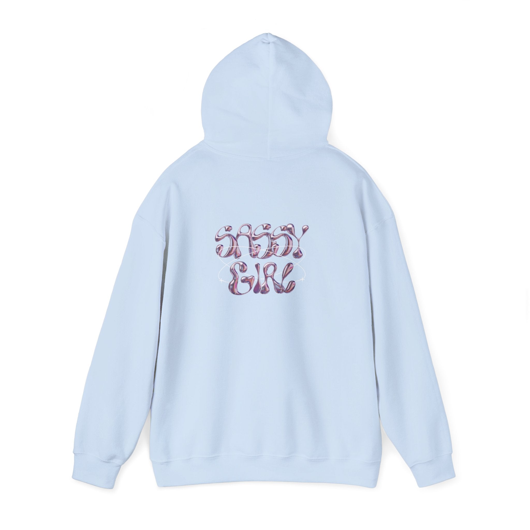 Hoodie — "Shady Girl" Retro Pink Marble Graphic Hoodie