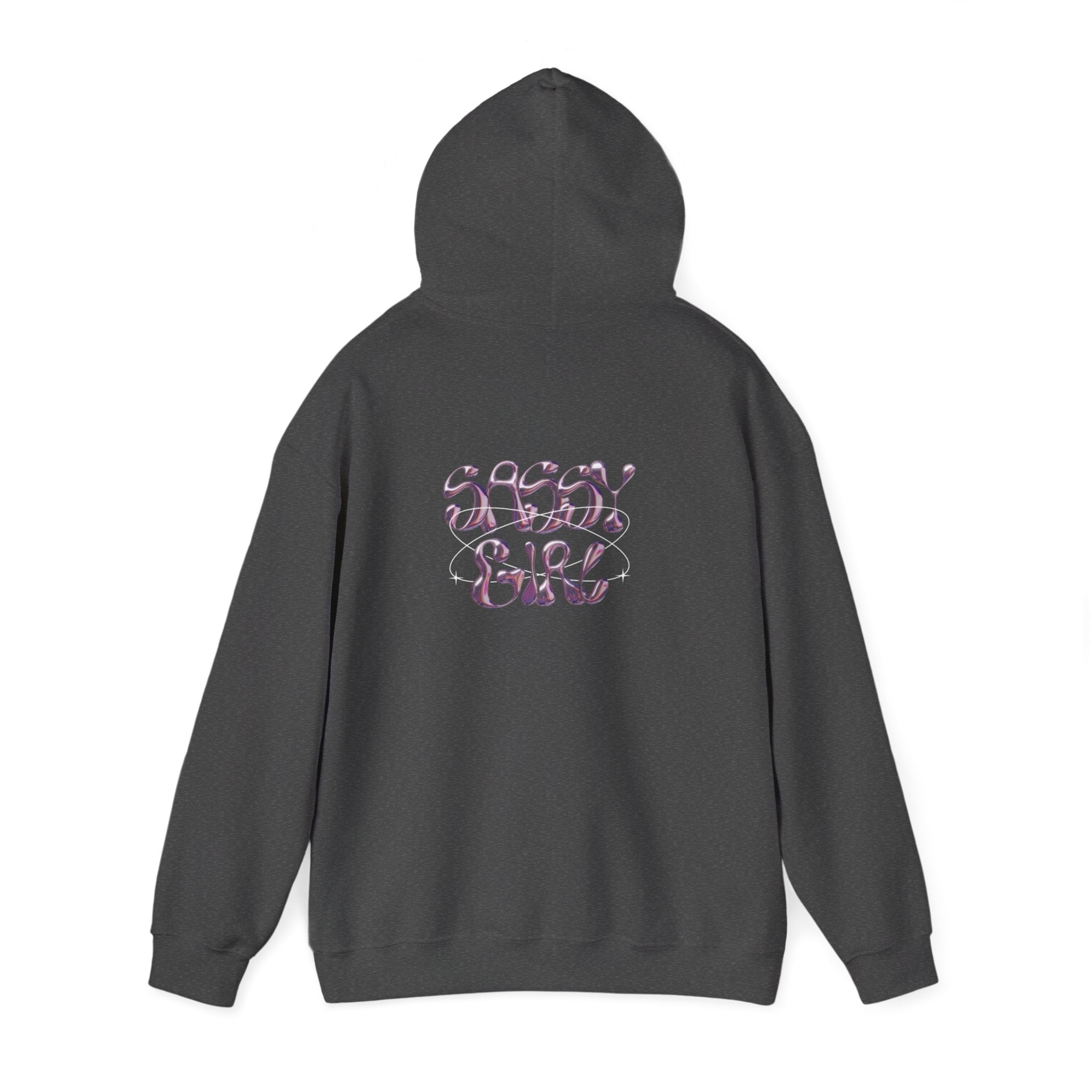 Hoodie — "Shady Girl" Retro Pink Marble Graphic Hoodie
