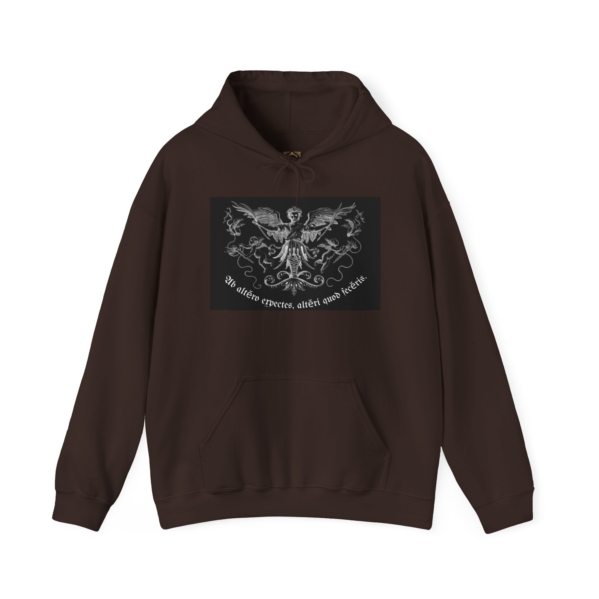 Phoenix Crest Hoodie — "We alone create, alone save, alone" Gothic Graphic Sweatshirt