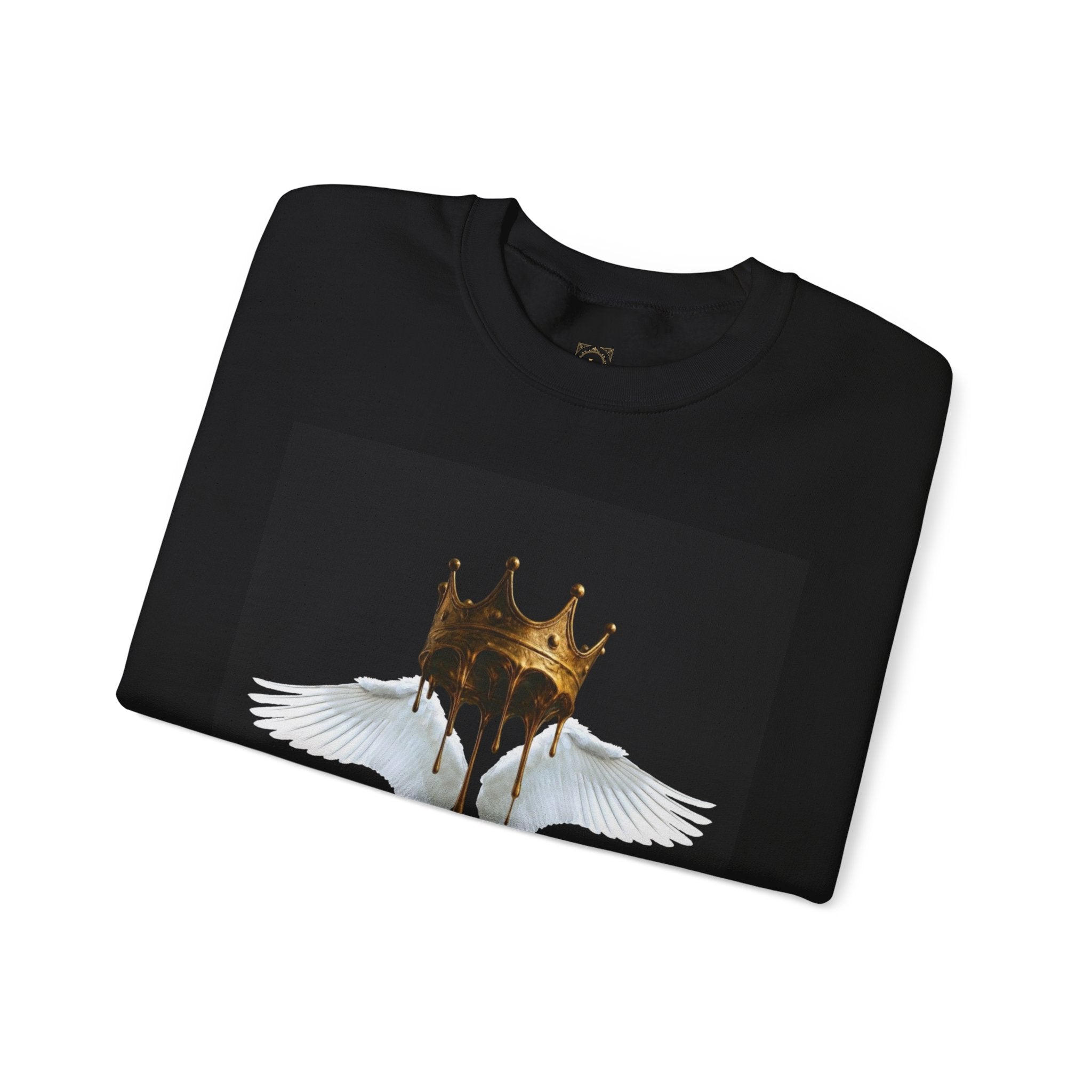 Angel Wings & Dripping Crown Crewneck Sweatshirt
