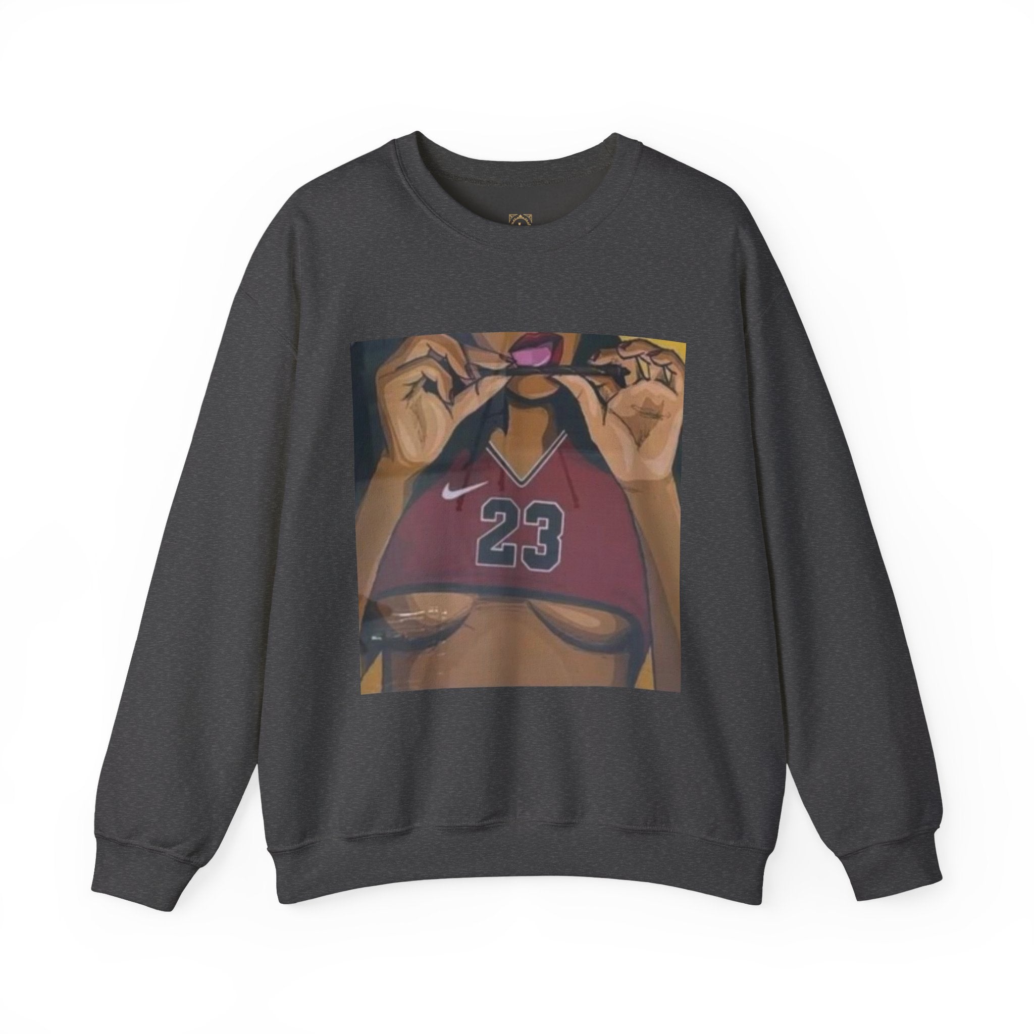 23 Jersey Crop Art Sweatshirt – Bold Urban Basketball Graphic Crewneck
