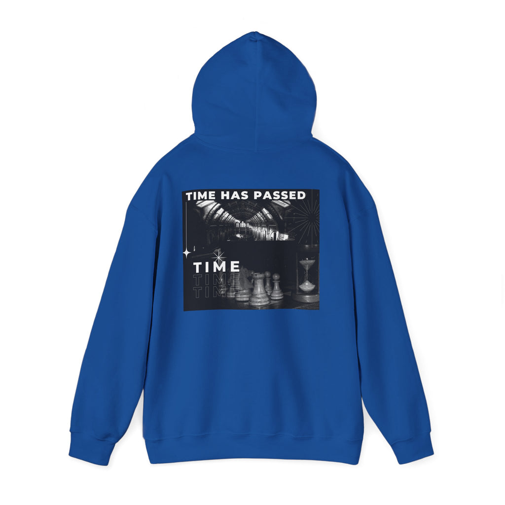 Time Has Passed Hoodie — Vintage Chess Graphic Hooded Sweatshirt