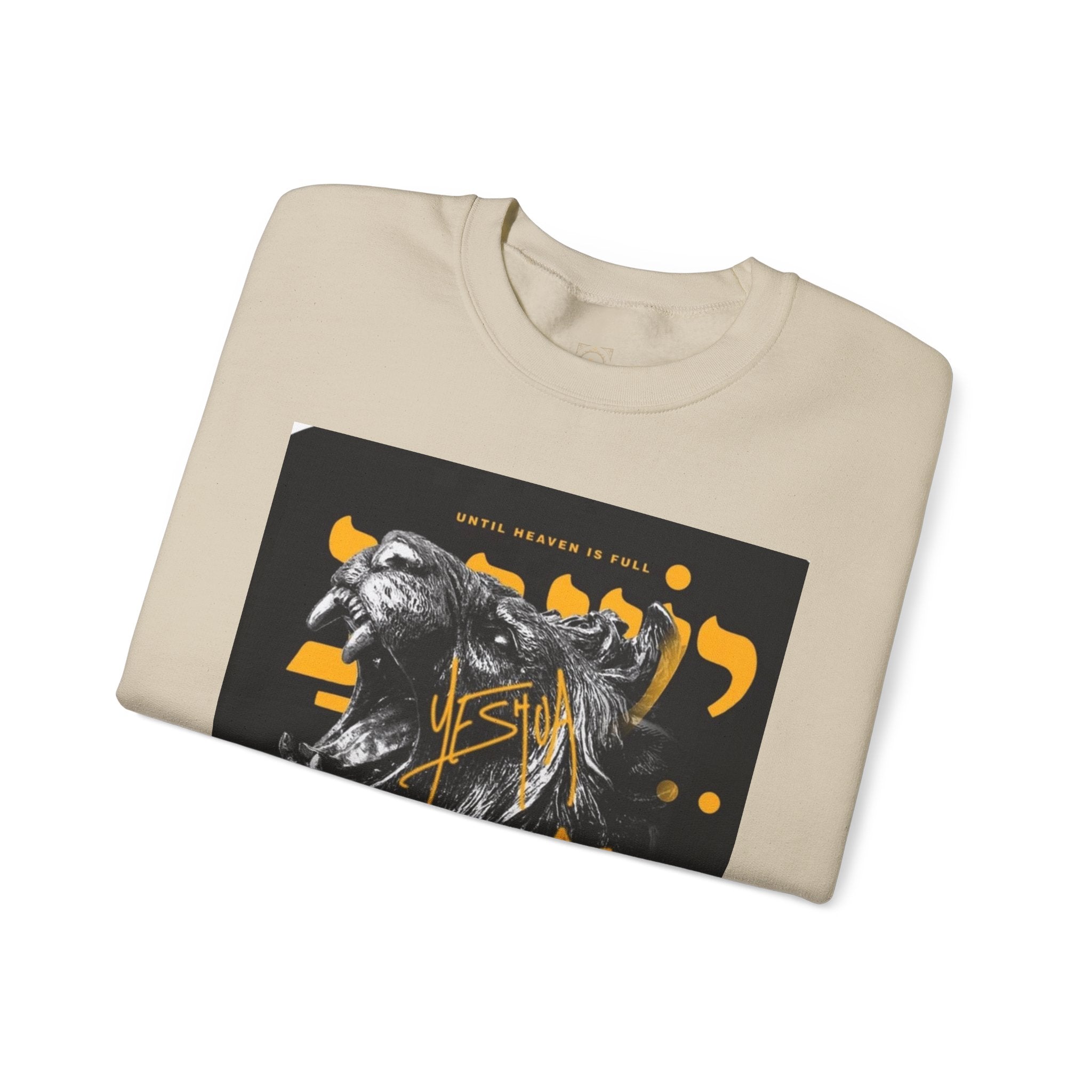 King Lion Crewneck Sweatshirt — 'King' Graphic Pullover for Bold Streetwear