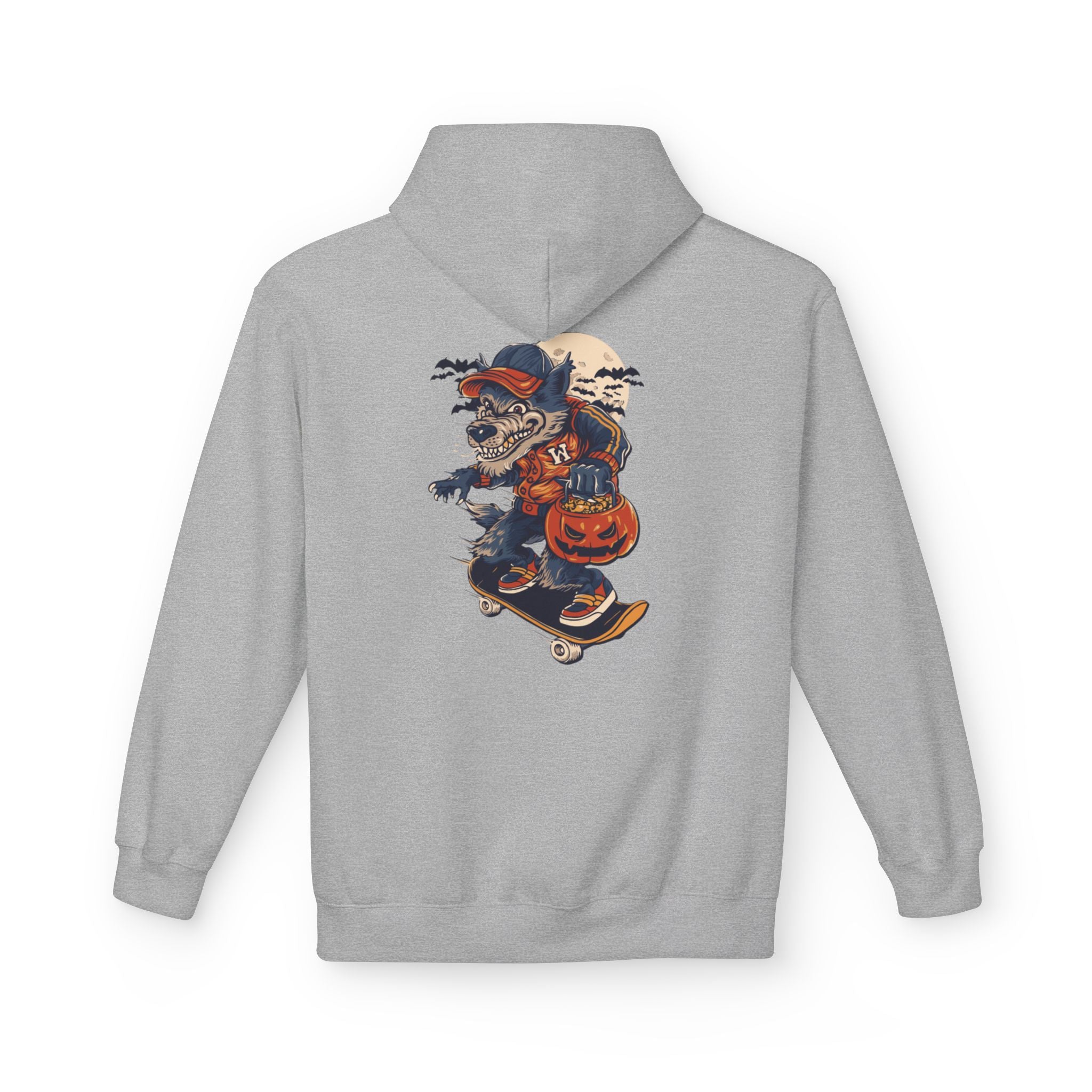 Skull Collage Hoodie — Grunge Floral Skull Graphic Pullover