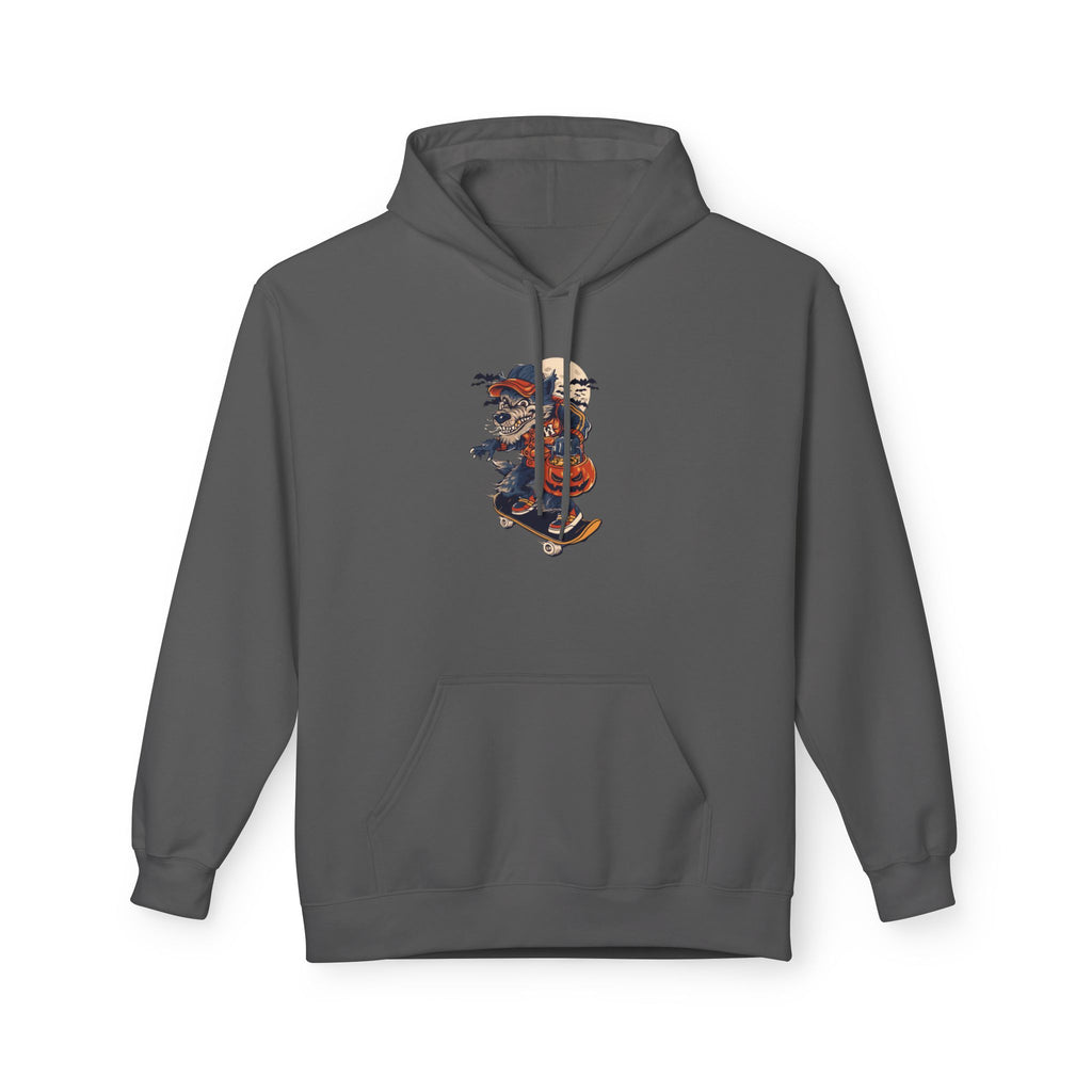 Skull Collage Hoodie — Grunge Floral Skull Graphic Pullover