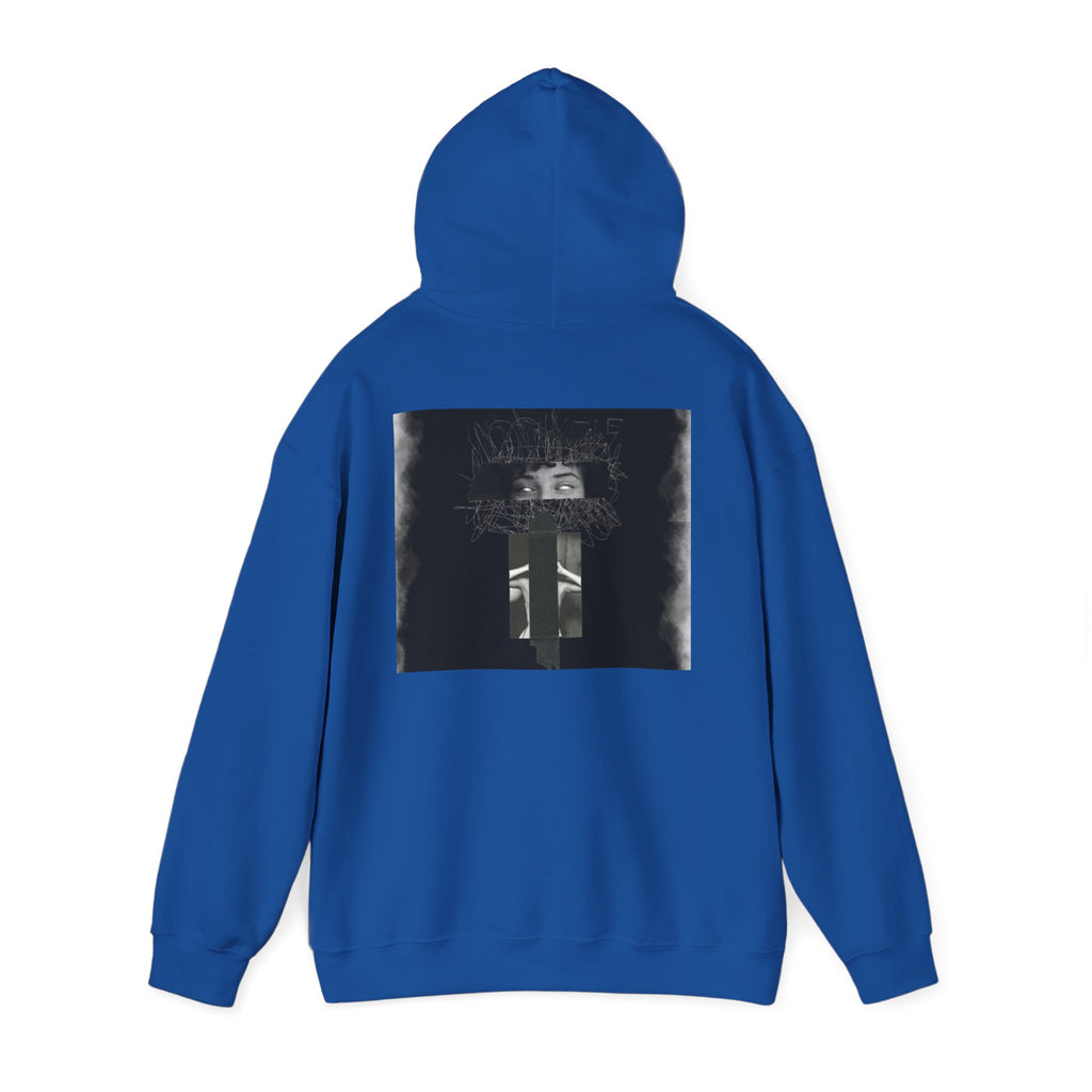 Mystic Window Hoodie — Gothic Portrait Smoke Graphic Hooded Sweatshirt