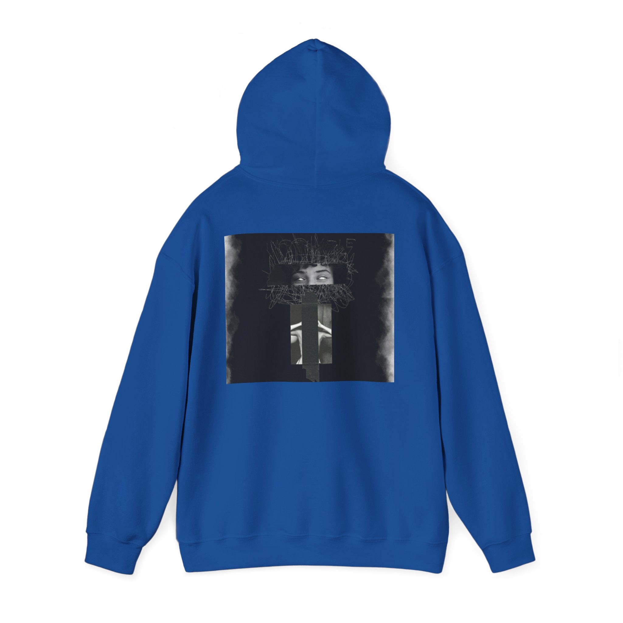 Mystic Window Hoodie — Gothic Portrait Smoke Graphic Hooded Sweatshirt