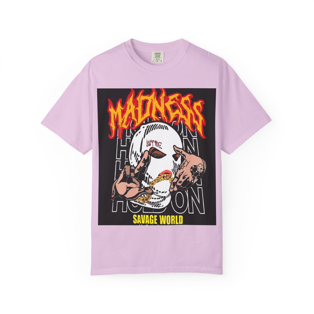 Madness Skull Graphic T-Shirt — Savage World Streetwear Tee