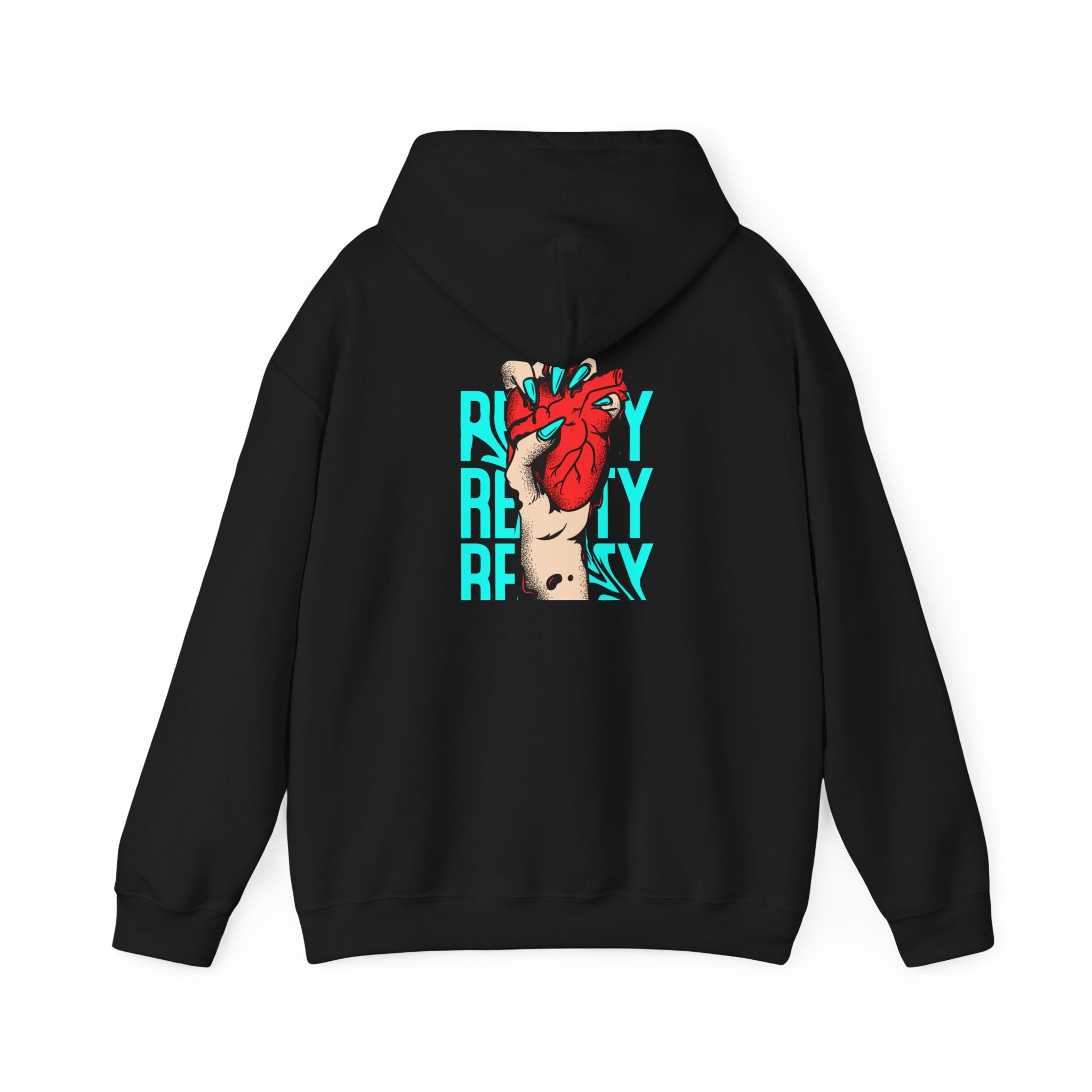 Heart in Hand Hoodie — 'Ready' Graphic Pullover