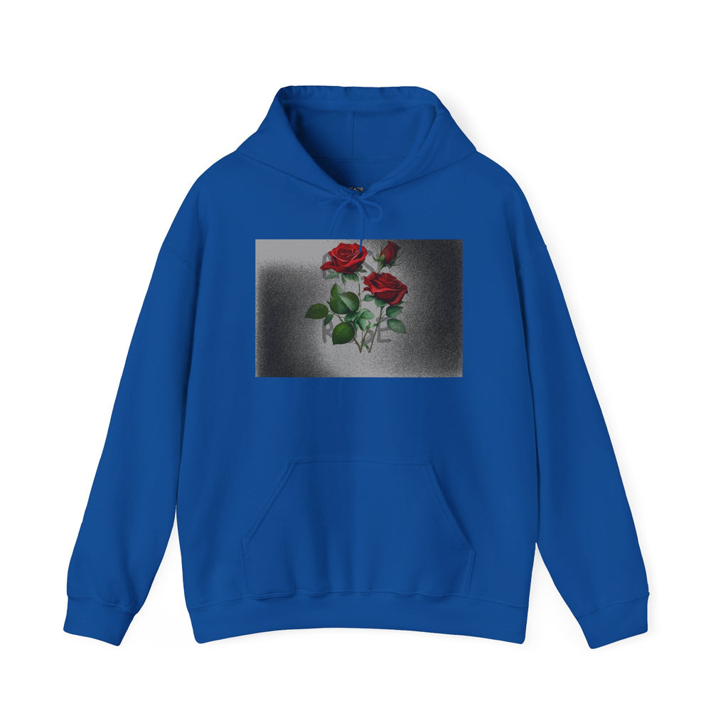Rose Bloom Hoodie — Vintage Red Roses Graphic Pullover