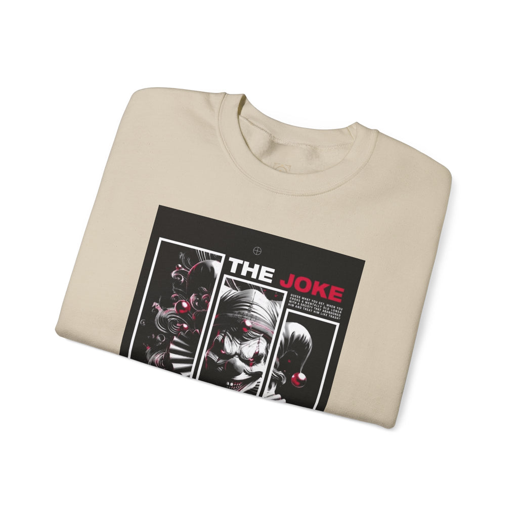 Creepy Clown "The Joke Is On You" Crewneck Sweatshirt