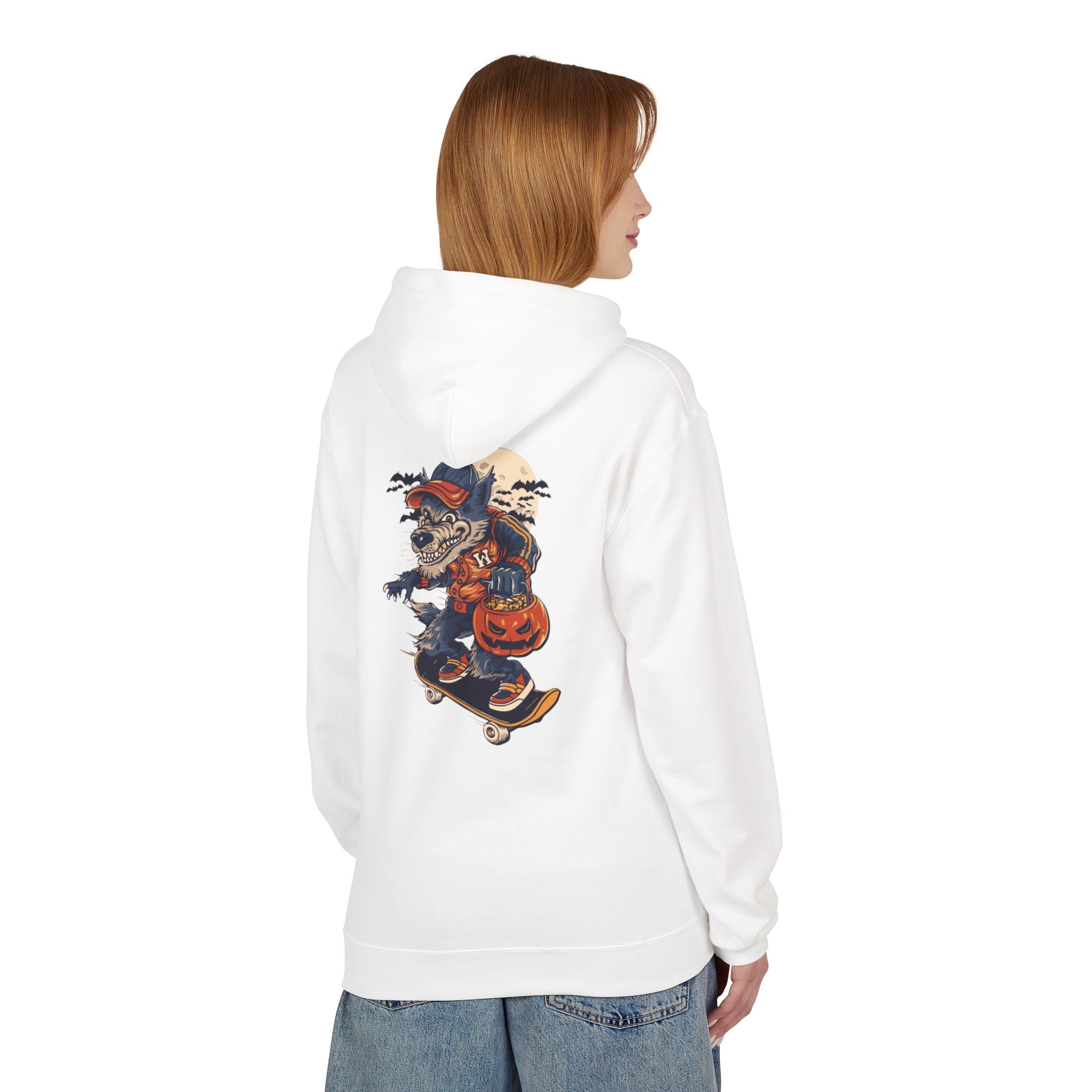 Skull Collage Hoodie — Grunge Floral Skull Graphic Pullover
