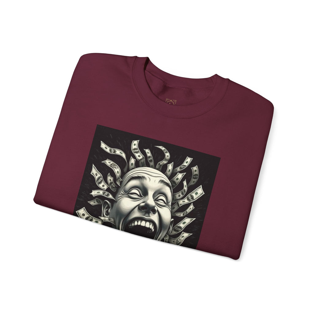 Sweatshirt — 'God Did.' Medusa Money Graphic Crewneck