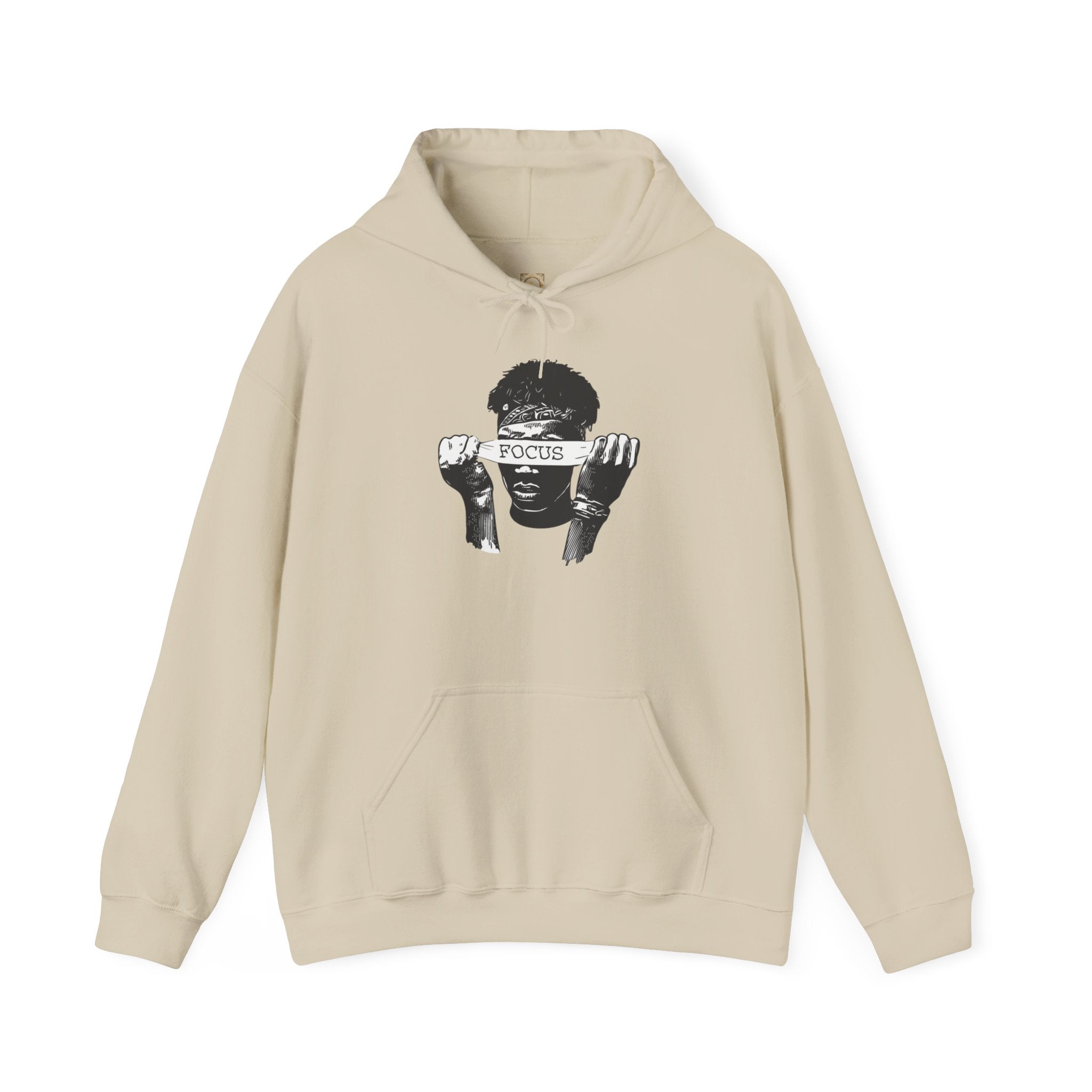 Focus Graphic Hoodie — Monochrome Motivational Streetwear