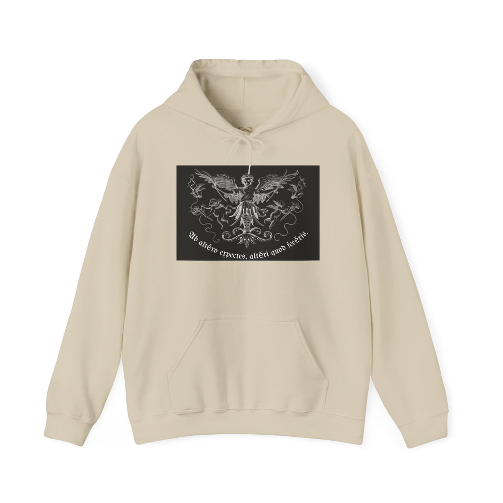 Phoenix Crest Hoodie — "We alone create, alone save, alone" Gothic Graphic Sweatshirt