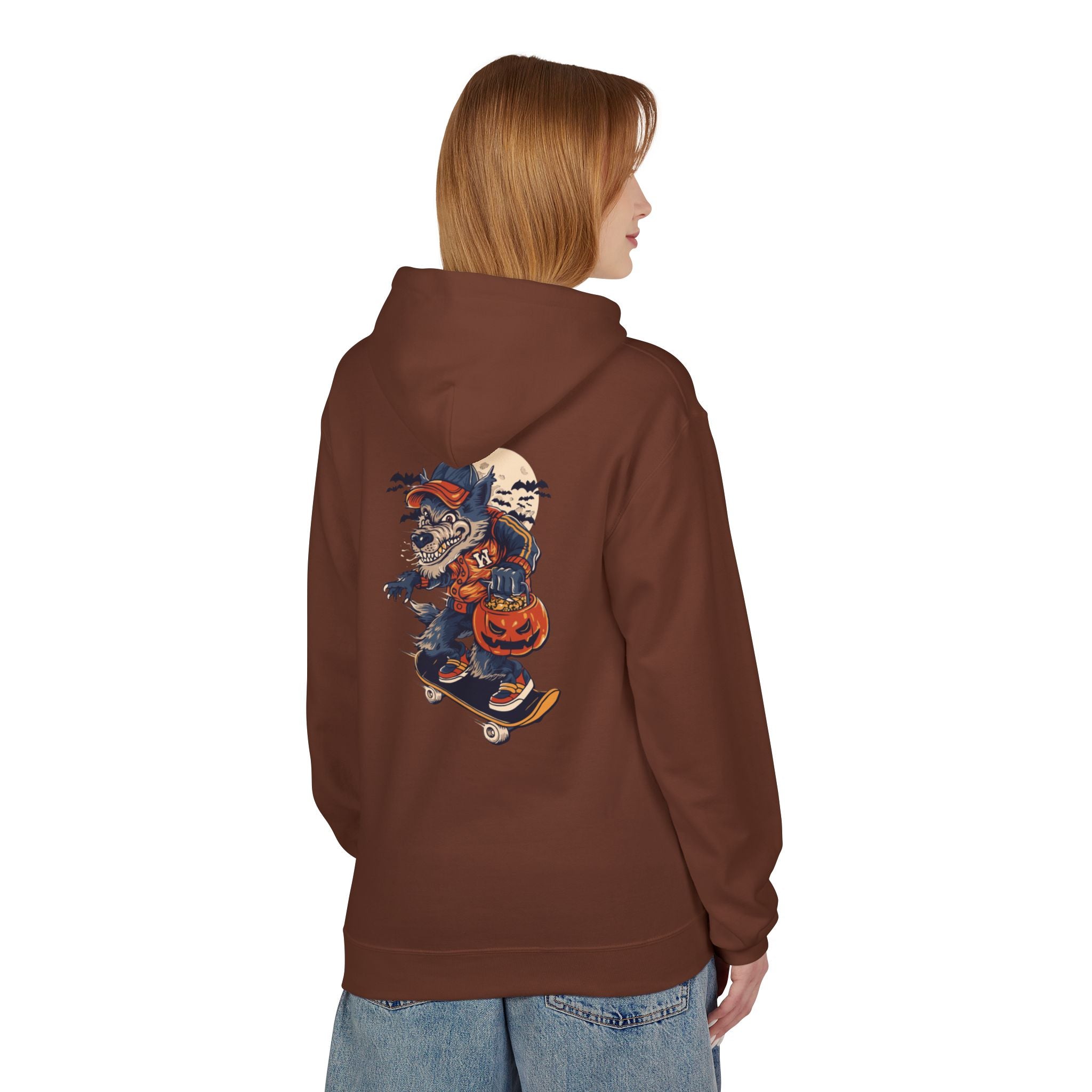 Skull Collage Hoodie — Grunge Floral Skull Graphic Pullover
