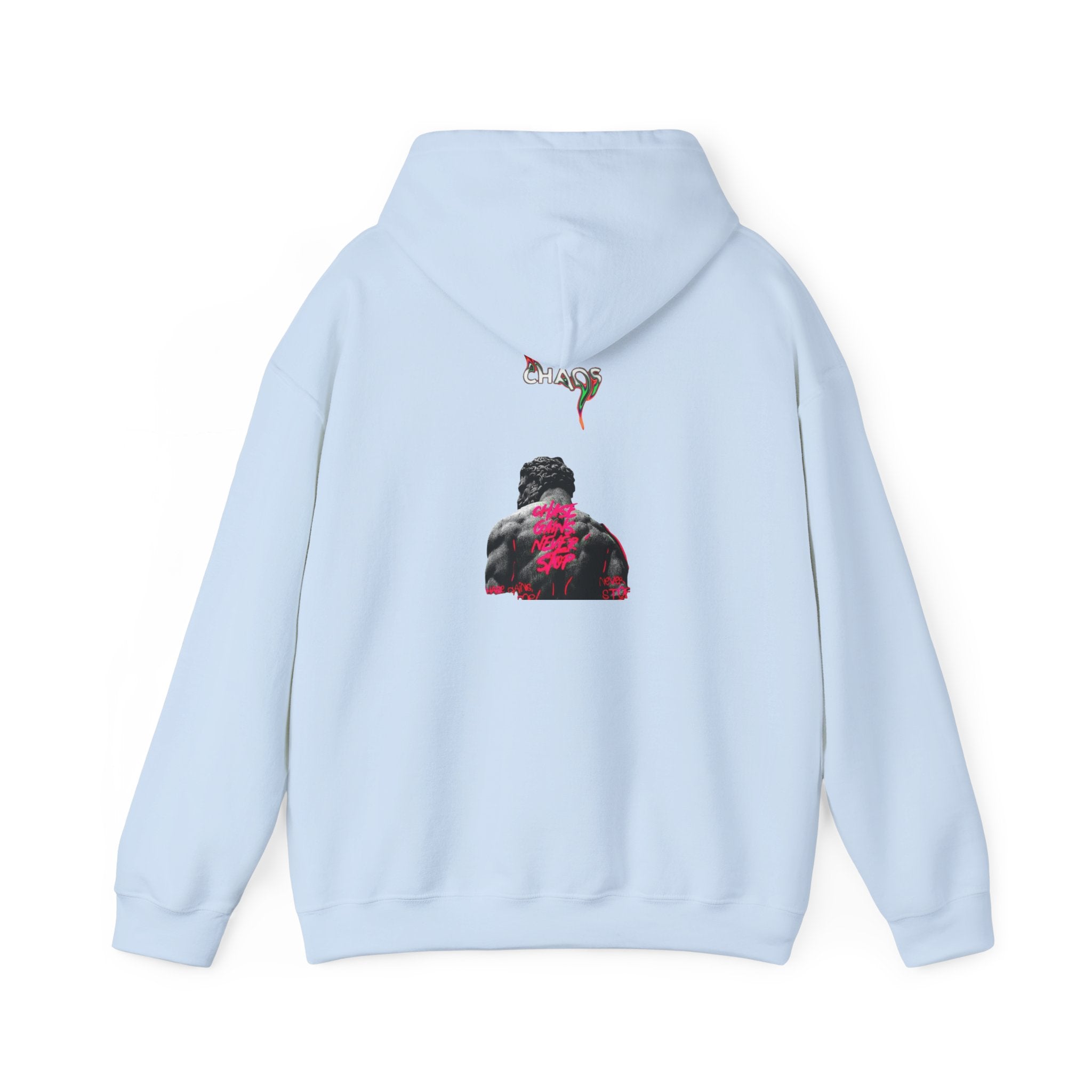 Smoky Rose Backprint Hoodie — Floral Skull Streetwear Pullover