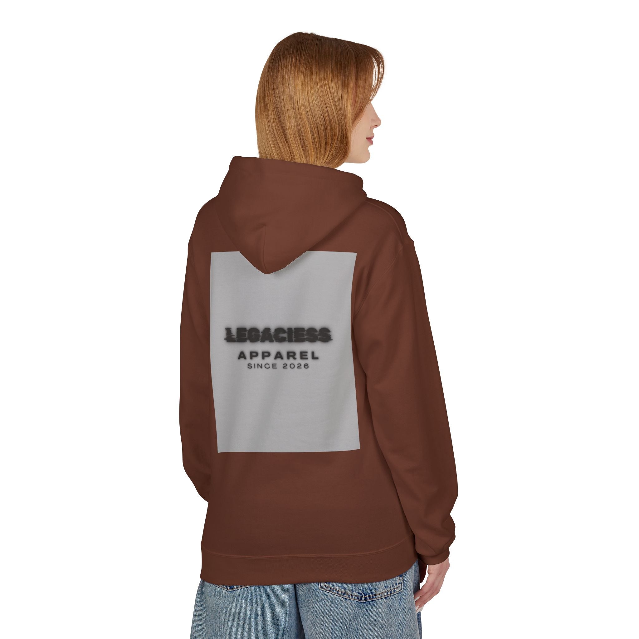 Hoodie — 'Legacies Apparel Since 2028' Minimal Logo Pullover