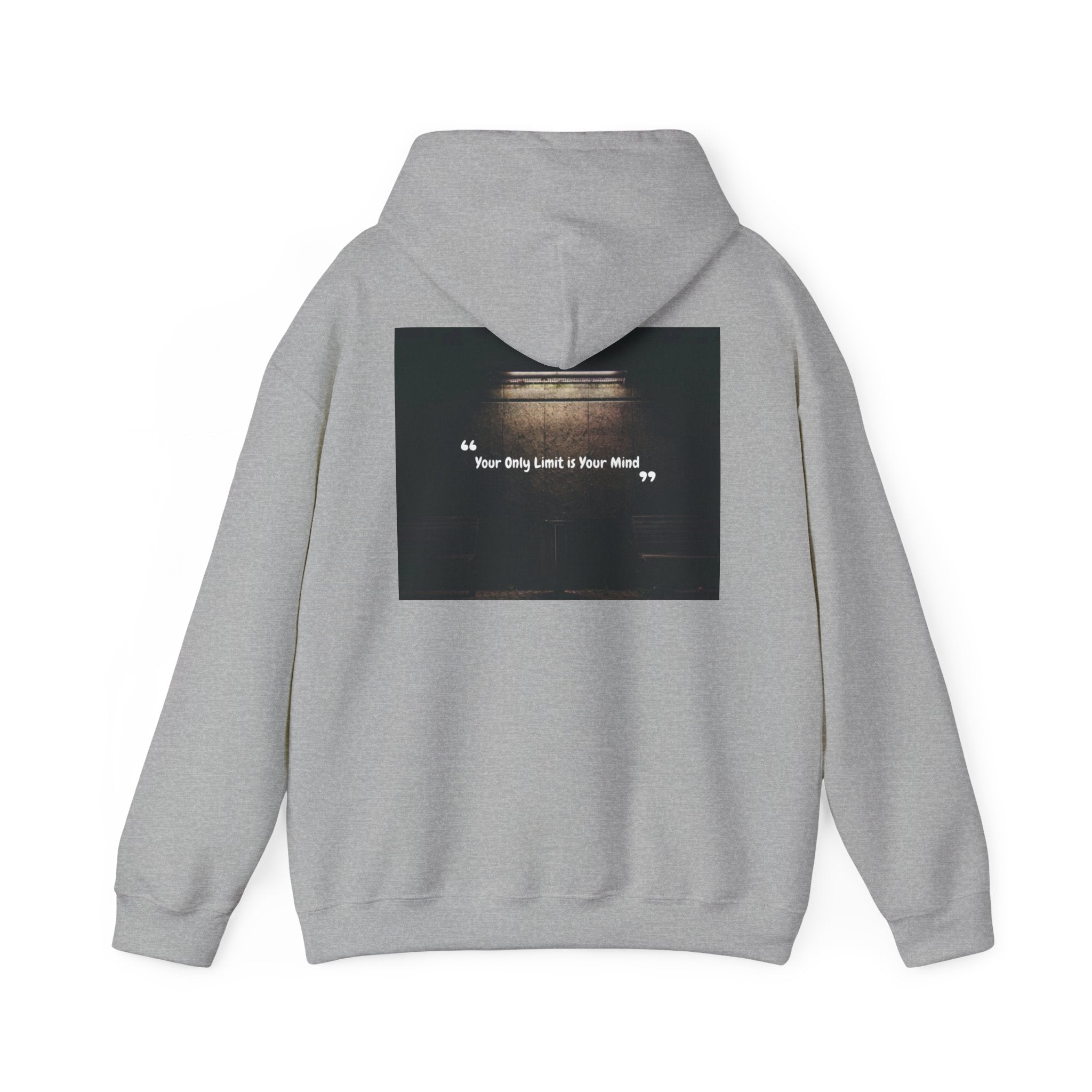 Hoodie — “Your Only Limit Is Your Mind” Inspirational Quote Pullover