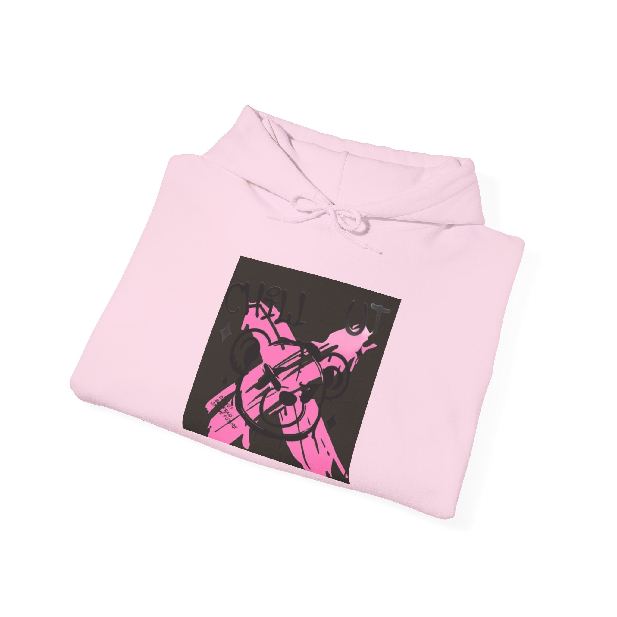 Crossed Guns Hoodie – Pink Retro Graphic Hooded Sweatshirt
