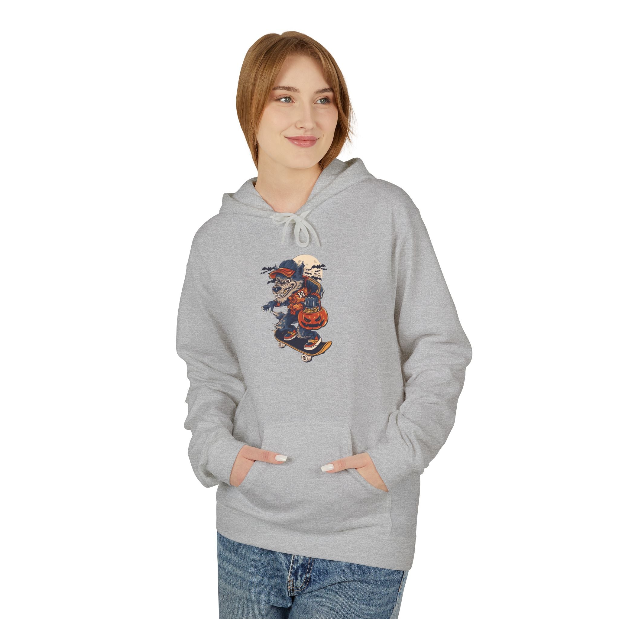 Skull Collage Hoodie — Grunge Floral Skull Graphic Pullover