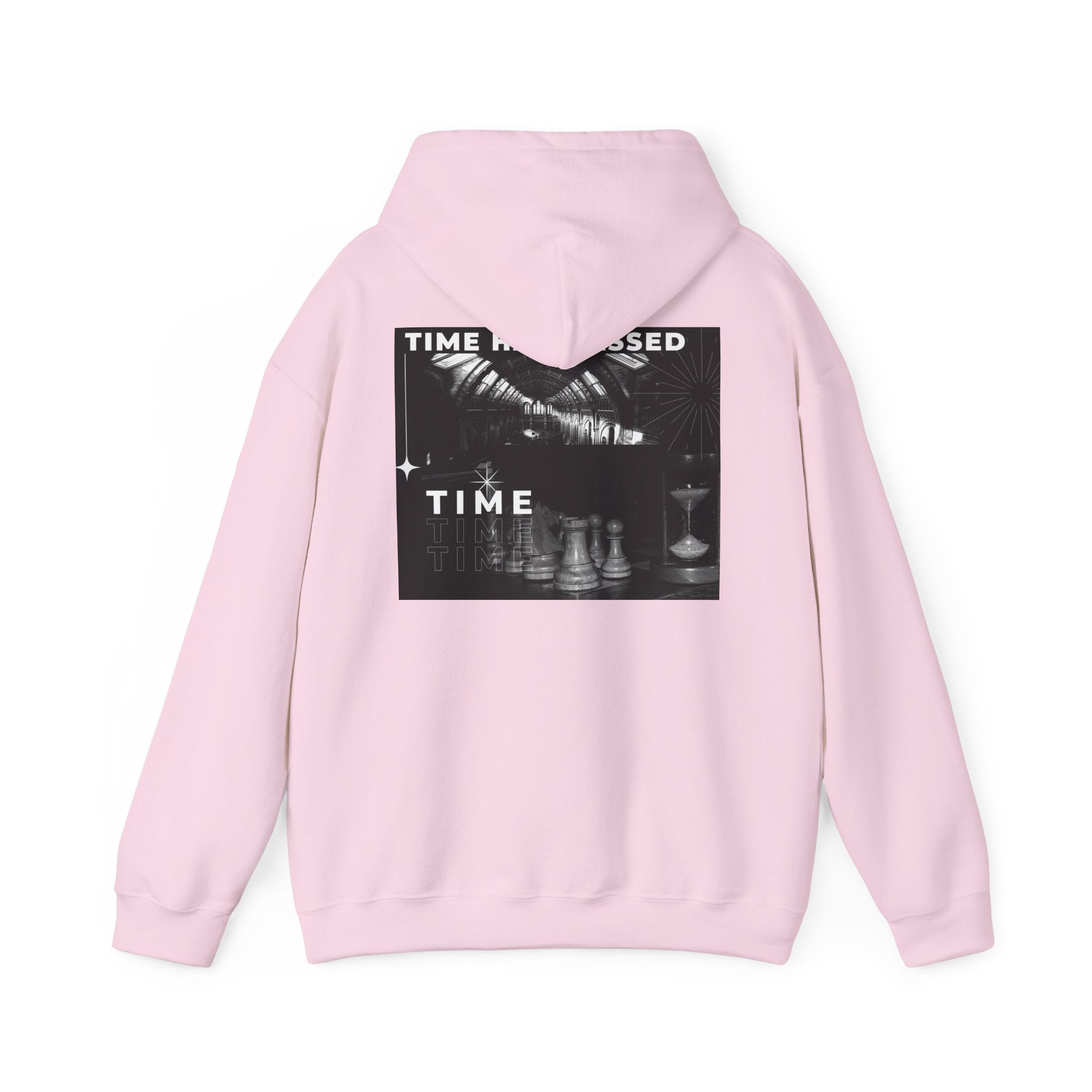 Time Has Passed Hoodie — Vintage Chess Graphic Hooded Sweatshirt