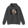 Queen of Hearts Playing Card Hoodie — Vintage Tattoo Style Card Art
