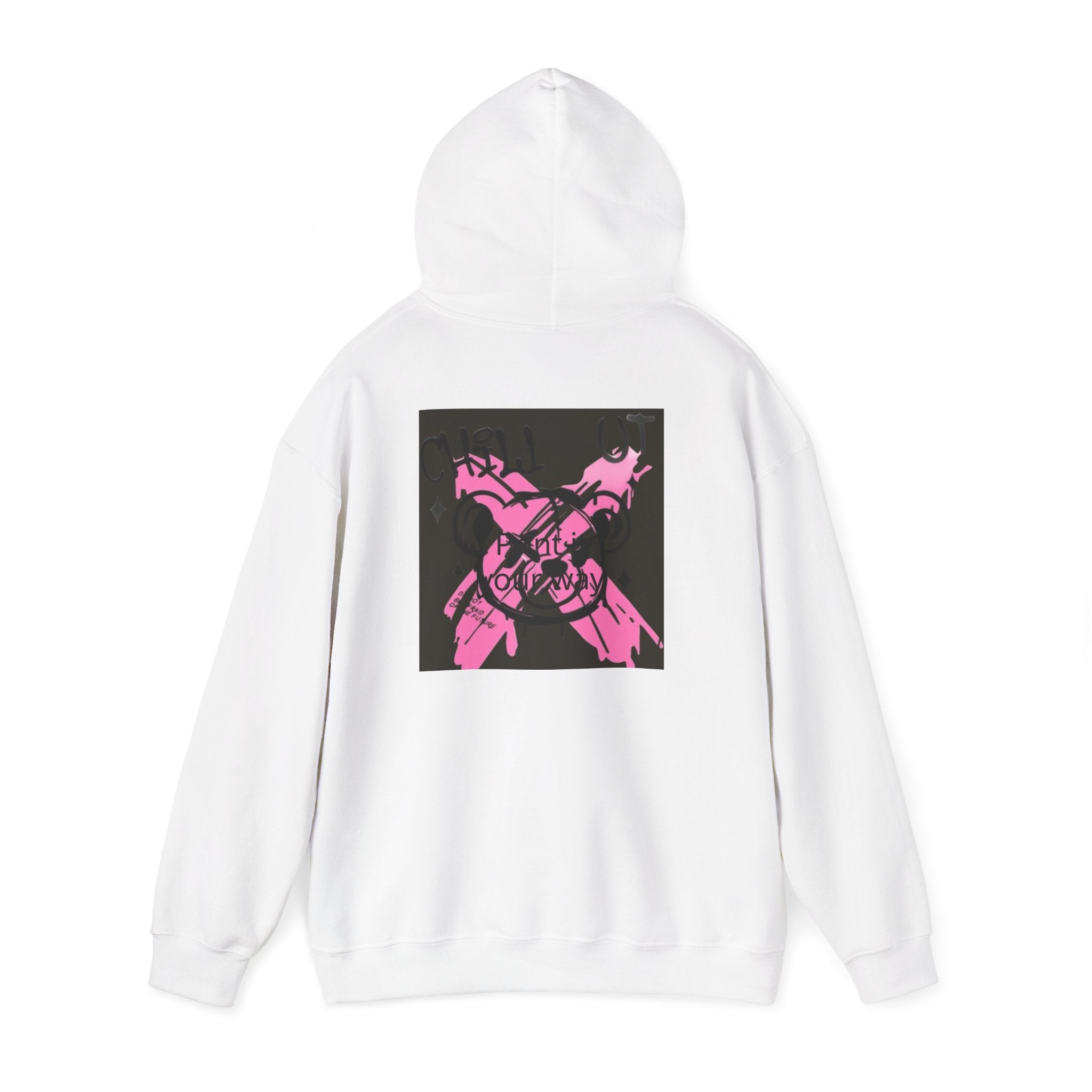 Crossed Guns Hoodie – Pink Retro Graphic Hooded Sweatshirt