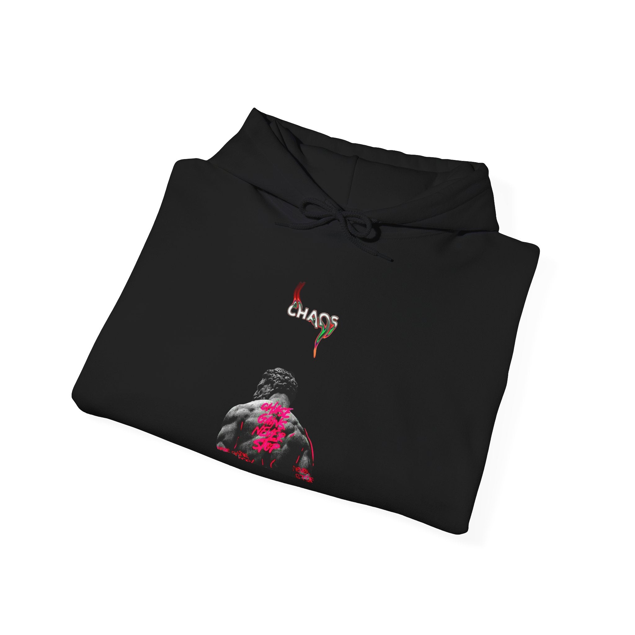 Smoky Rose Backprint Hoodie — Floral Skull Streetwear Pullover