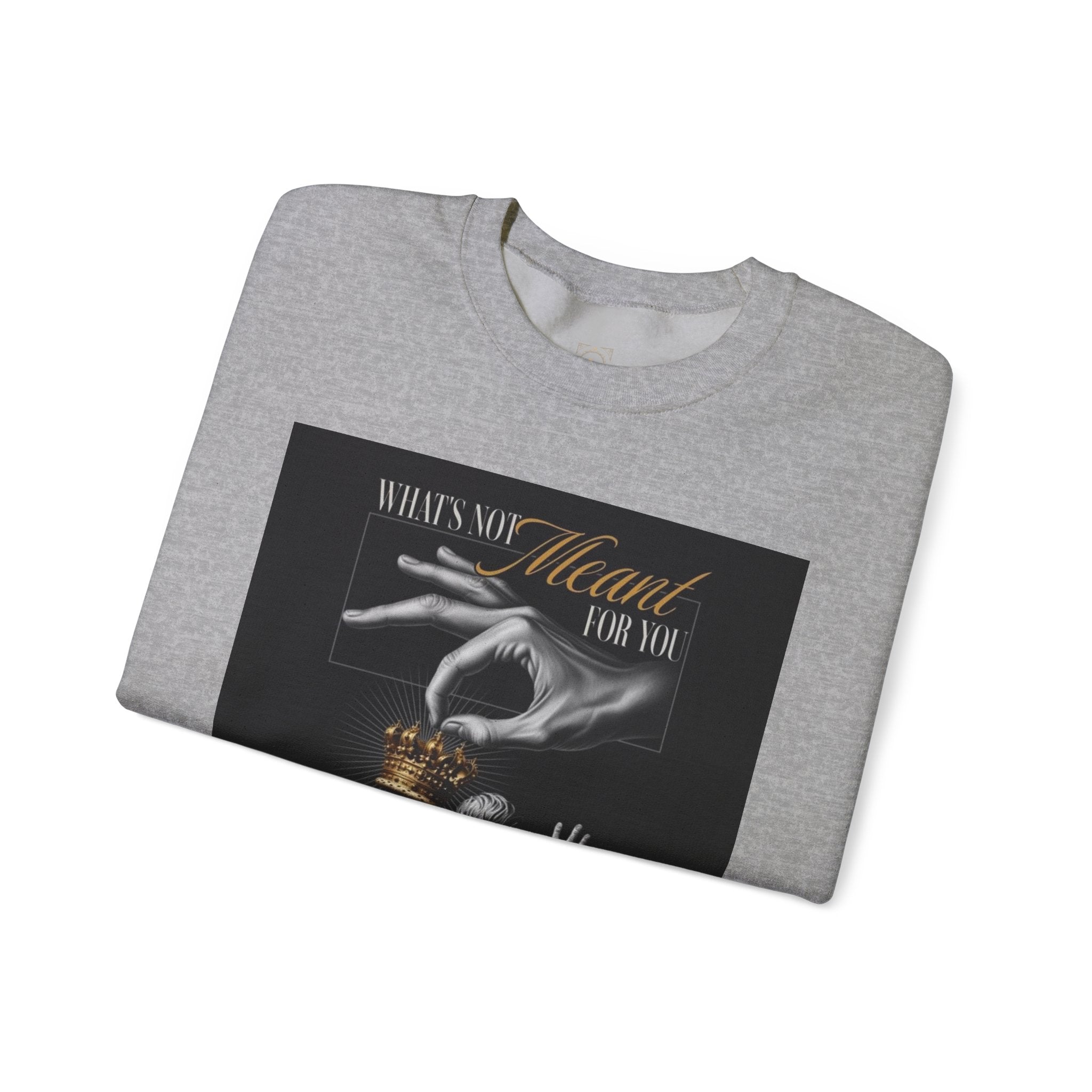 Crewneck Sweatshirt — 'What's My Heart For You' Inspirational Graphic Crewneck