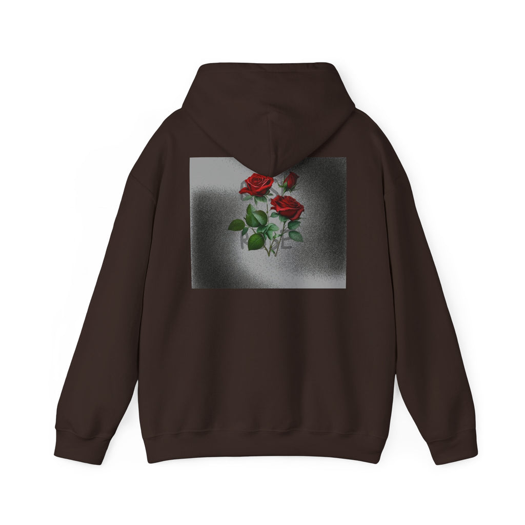 Rose Bloom Hoodie — Vintage Red Roses Graphic Pullover