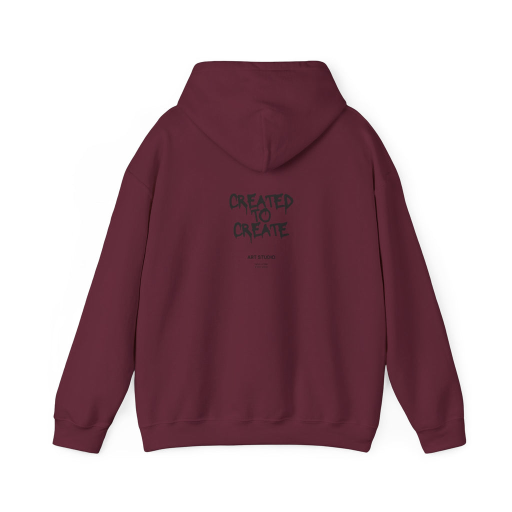 Created to Create Hoodie – Inspirational Artist Sweatshirt