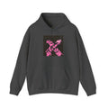 Crossed Guns Hoodie – Pink Retro Graphic Hooded Sweatshirt
