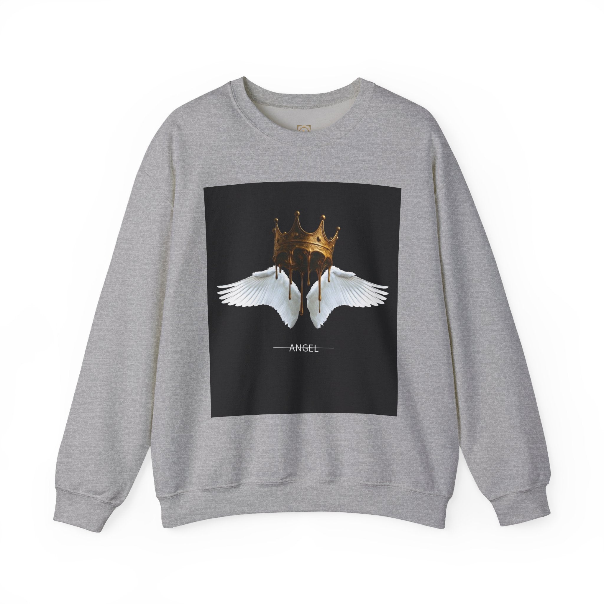 Angel Wings & Dripping Crown Crewneck Sweatshirt