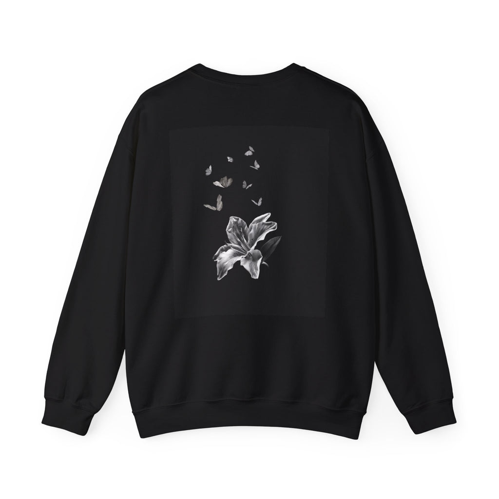 Floral Butterfly Crewneck Sweatshirt