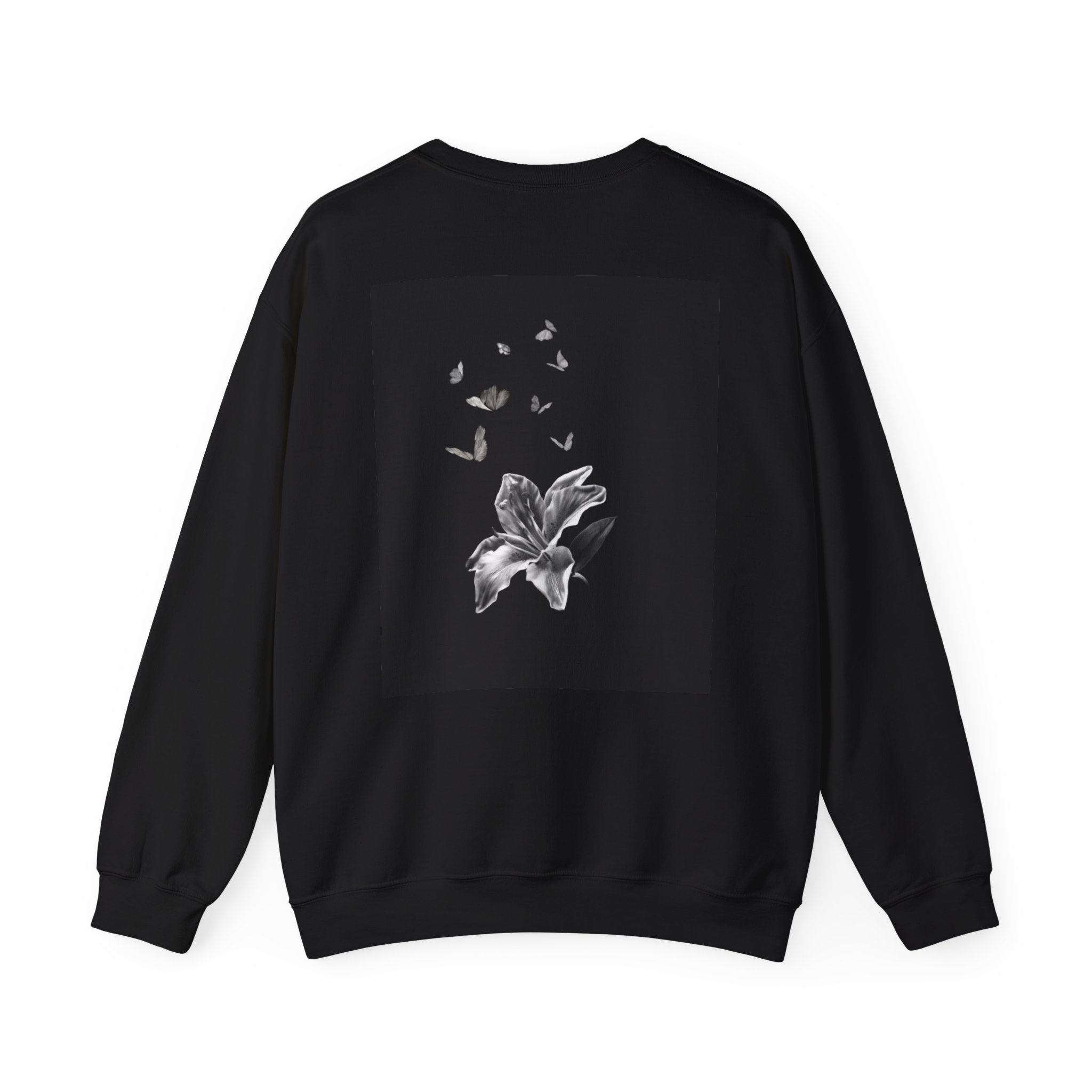 Floral Butterfly Crewneck Sweatshirt