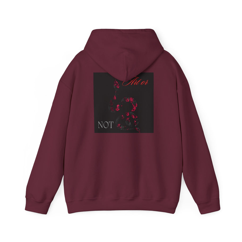 Hoodie — Gothic Red Roses 'Not Mine' Graphic Pullover