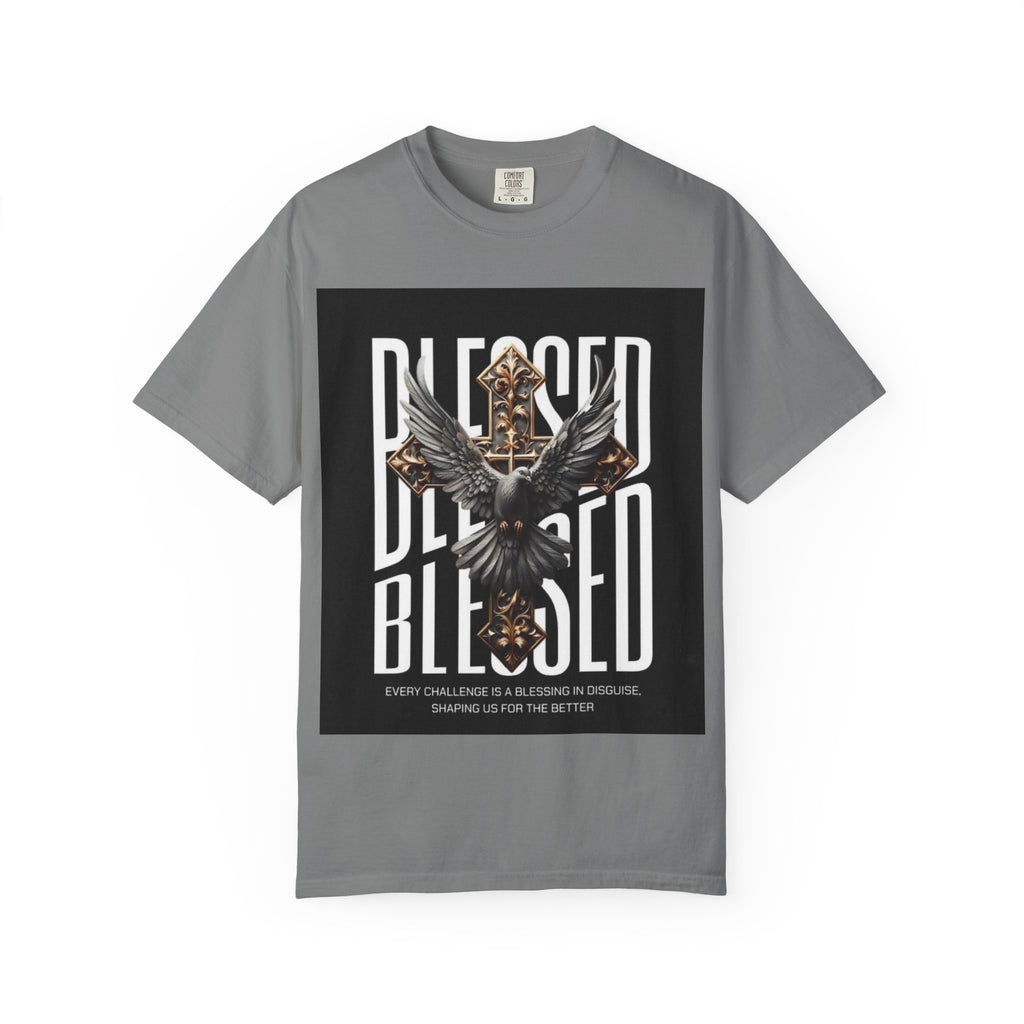 Blessed Dove Graphic T-Shirt — "BLESSED" Faith-Inspired Tee