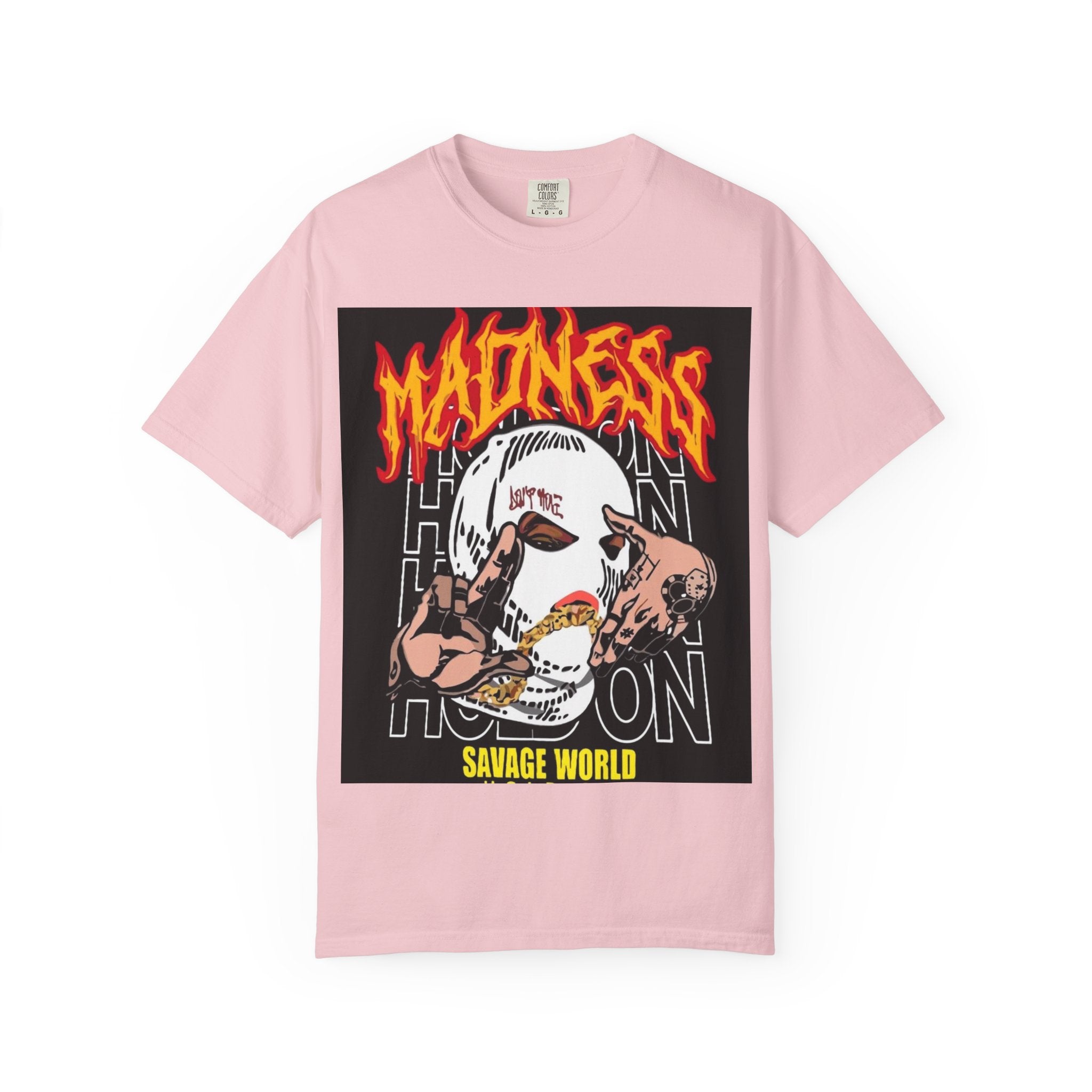 Madness Skull Graphic T-Shirt — Savage World Streetwear Tee