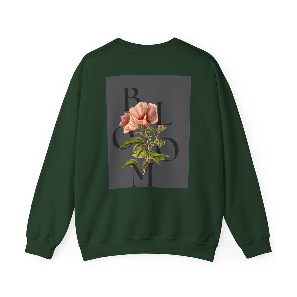 Floral Bloom Sweatshirt — Vintage Pink Flower Graphic Crewneck