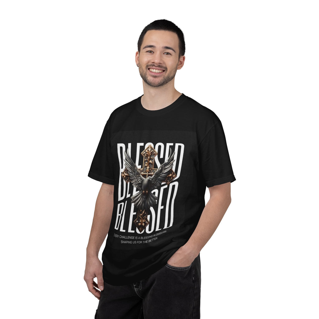 Blessed Dove Graphic T-Shirt — "BLESSED" Faith-Inspired Tee