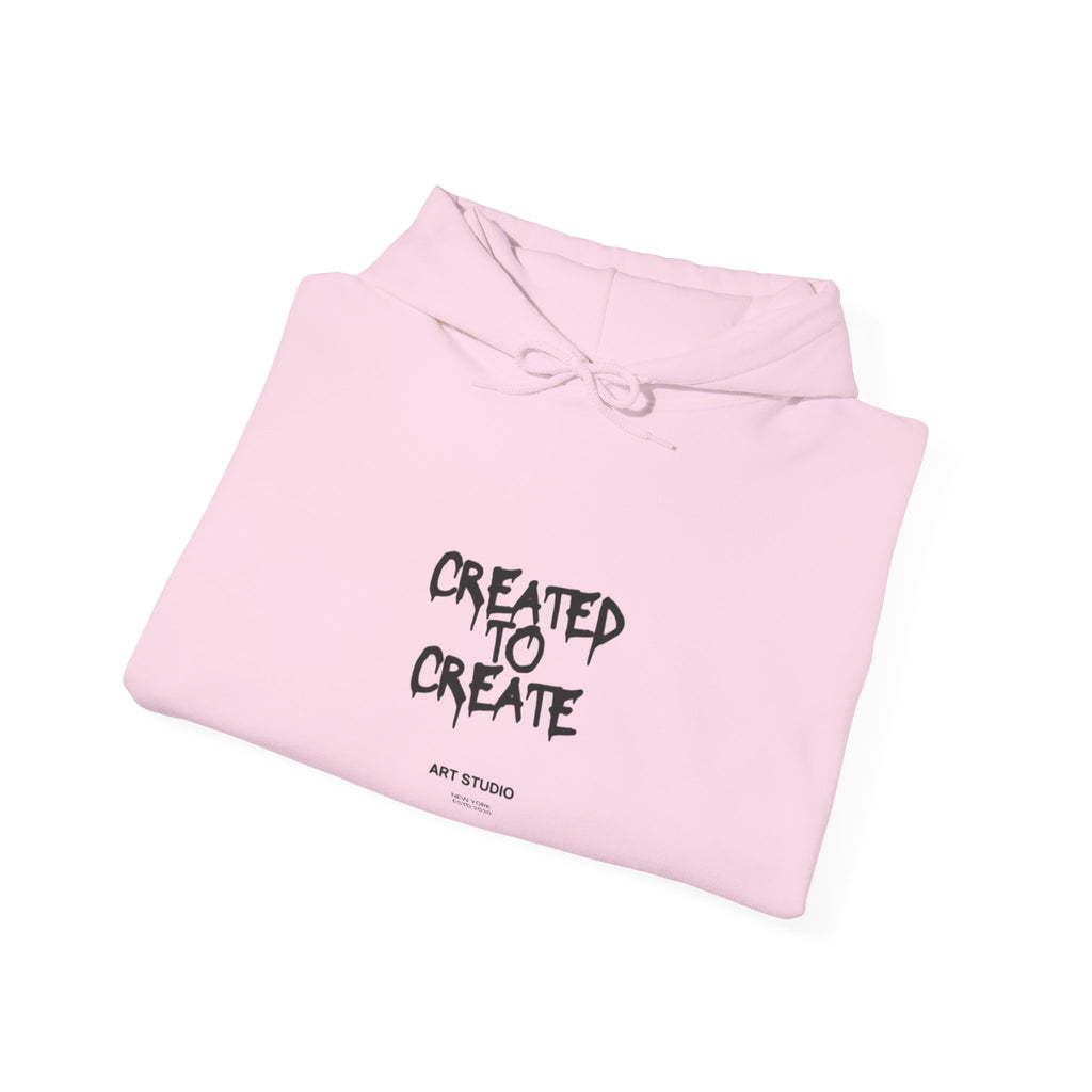 Created to Create Hoodie – Inspirational Artist Sweatshirt